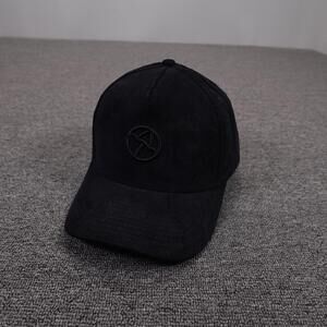 Poolside Hat Cap Snap Back Mens One Size Black Corduroy Baseball Casual